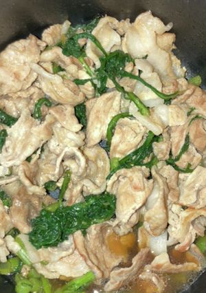 豚肉春菊-レシピのメイン写真