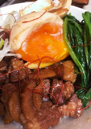 簡単圧力鍋で肉柔らか魯肉飯(ルーロー飯)-レシピのメイン写真