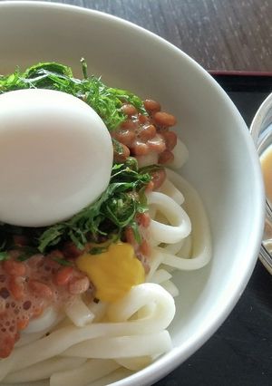 ごま豆乳つゆで冷やし納豆うどん-レシピのメイン写真