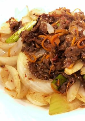 牛肉と玉ねぎの中華風炒め-レシピのメイン写真