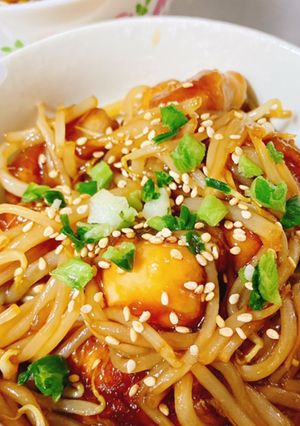もやしでかさまし！鶏肉ともやしの甘酢炒め-レシピのメイン写真
