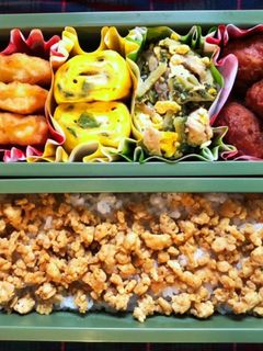 高校生弁当日記(カレーそぼろ弁当編)-レシピのメイン写真