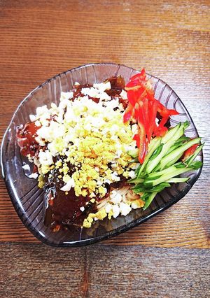 冷やしラーメンonアスピック風ゼリー-レシピのメイン写真