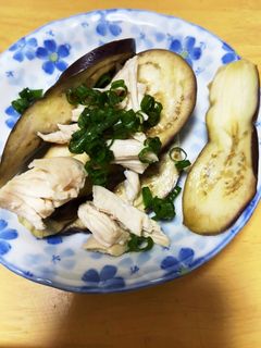 ナスと鶏ささみのポン酢がけ-レシピのメイン写真