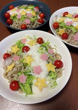 簡単！七夕ごはん☆天の川そば-レシピのメイン写真