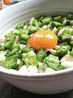 オクラと長芋丼-レシピのメイン写真