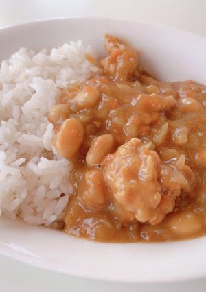 自家製冷凍野菜と塊の大豆ミートでカレー-レシピのメイン写真