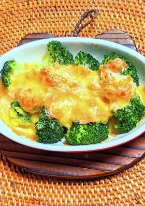 ブロッコリー明太チーズ焼き-レシピのメイン写真