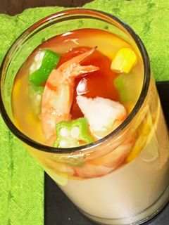 ☆七夕に♪夏野菜の冷やし茶碗蒸し-レシピのメイン写真