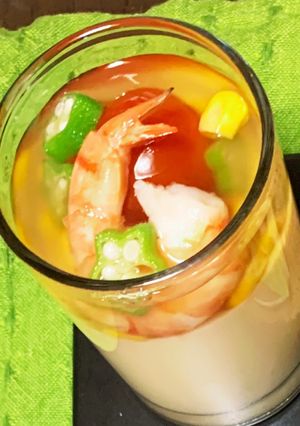 ☆七夕に♪夏野菜の冷やし茶碗蒸し-レシピのメイン写真