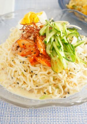 サッポロ一番でまごわやさしいコングクス-レシピのメイン写真