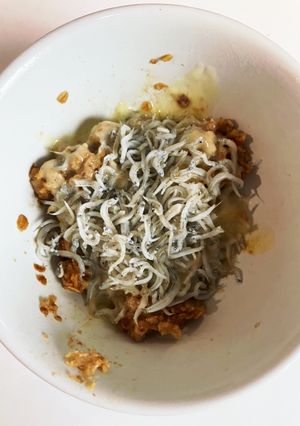 オートミール、レンジでしらす丼-レシピのメイン写真
