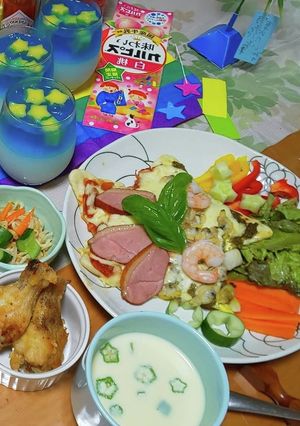 2021年7月7日七夕流れ星PIZZA★-レシピのメイン写真