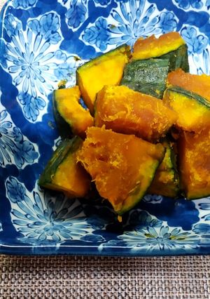 暑いときはレンジでかぼちゃの煮物-レシピのメイン写真