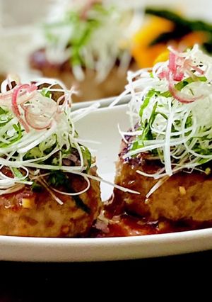 和風ハンバーグ＊みょうが香る甘酢ソース-レシピのメイン写真