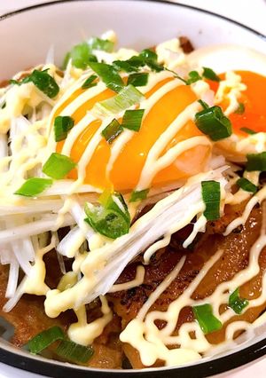 圧力鍋で簡単！炙り甘チャーシューマヨ丼♡-レシピのメイン写真
