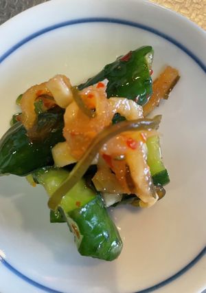 豆板醤で、きゅうりのキムチ風漬け物-レシピのメイン写真