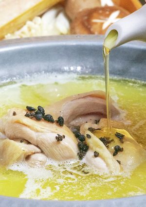 鶏油香る生胡椒水炊き-レシピのメイン写真