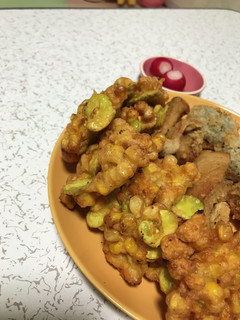 コーン&そら豆のかき揚げ-レシピのメイン写真