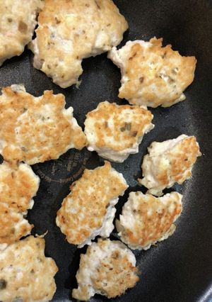 鶏ミンチで落とし焼き-レシピのメイン写真