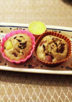 砂糖不使用 薩摩芋ときな粉の米粉蒸しパン-レシピのメイン写真