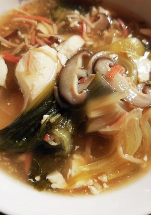 チンゲン菜と豆腐の中華風とろみ煮-レシピのメイン写真