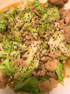 キャベツと豚肉のニンニク醤油炒め-レシピのメイン写真