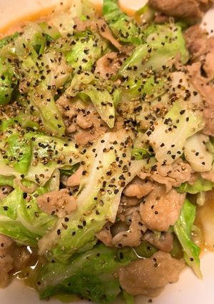 キャベツと豚肉のニンニク醤油炒め-レシピのメイン写真