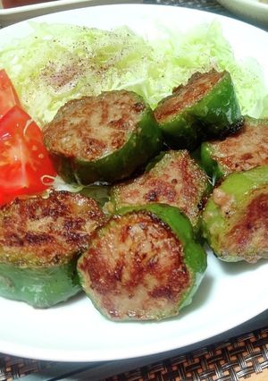 【龍愛】ピーマンの肉詰め-レシピのメイン写真