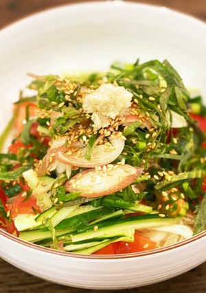 ツナとトマトのぶっかけ素麺『何食べ』#2-レシピのメイン写真