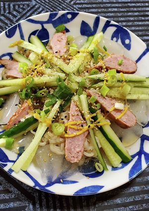 きゅうりたっぷり冷やしごま醤油ラーメン-レシピのメイン写真