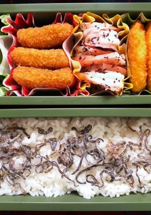 高校生弁当日記（エビづくし弁当編）-レシピのメイン写真