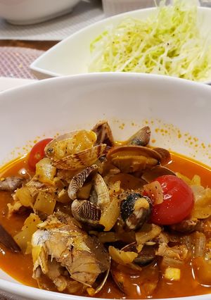 サバ缶で簡単ブイヤベース-レシピのメイン写真