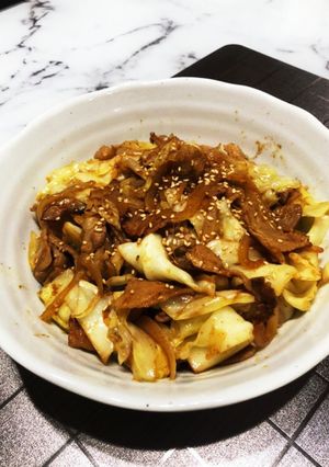 豚バラとキャベツのカレー炒め-レシピのメイン写真