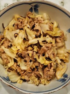 豚こまとキャベツの塩昆布炒め-レシピのメイン写真