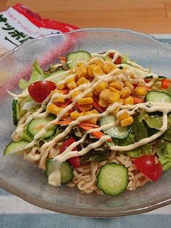野菜たっぷり!サラダラーメン-レシピのメイン写真