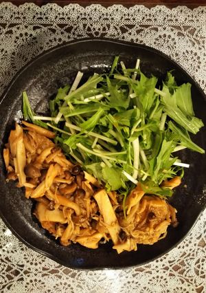 キノコの煮込みハンバーグ-レシピのメイン写真