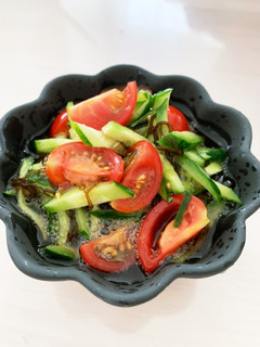 もずくと夏野菜のサッパリサラダ-レシピのメイン写真