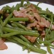 山菜ミズとベーコンのバター醤油炒め
