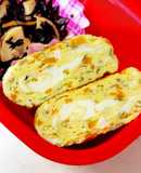 たまご1個 にんじん青のり玉子焼き
