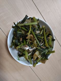 大根葉と煮干しのカルシウムたっぷり炒め-レシピのメイン写真