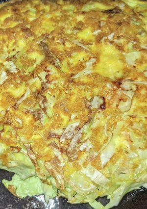 お財布お助け 親子キャベツ焼き-レシピのメイン写真