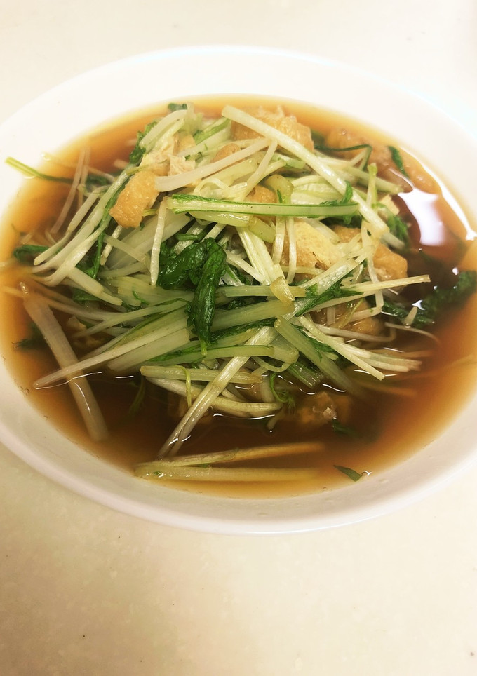 すぐできる　水菜と油揚げの煮浸し-レシピのメイン写真
