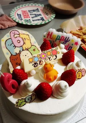 すみっコぐらし　キャラチョコ　ケーキ-レシピのメイン写真