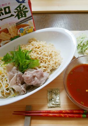 トマトだれのサッポロ一番サラダつけ麺-レシピのメイン写真