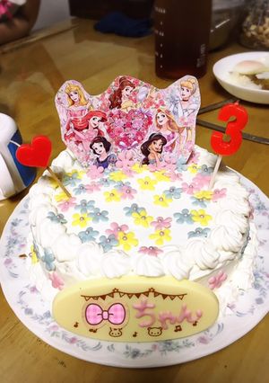 プリンセス ディズニー ケーキ-レシピのメイン写真