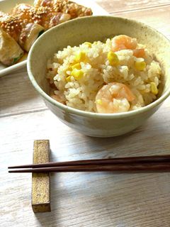 とうもろこしと海老の炊き込みごはん-レシピのメイン写真