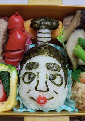 キャラ弁　バカ殿-レシピのメイン写真