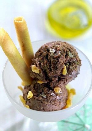 オリーブオイルのチョコレートアイス-レシピのメイン写真