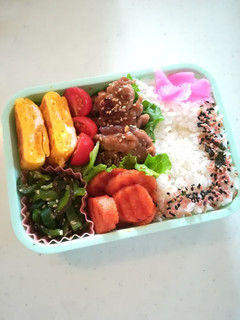 姉 高校生のお弁当2021/07/09-レシピのメイン写真